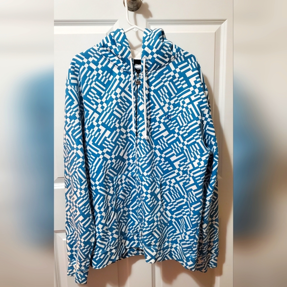 DC Abstract Zip Up Sweater
